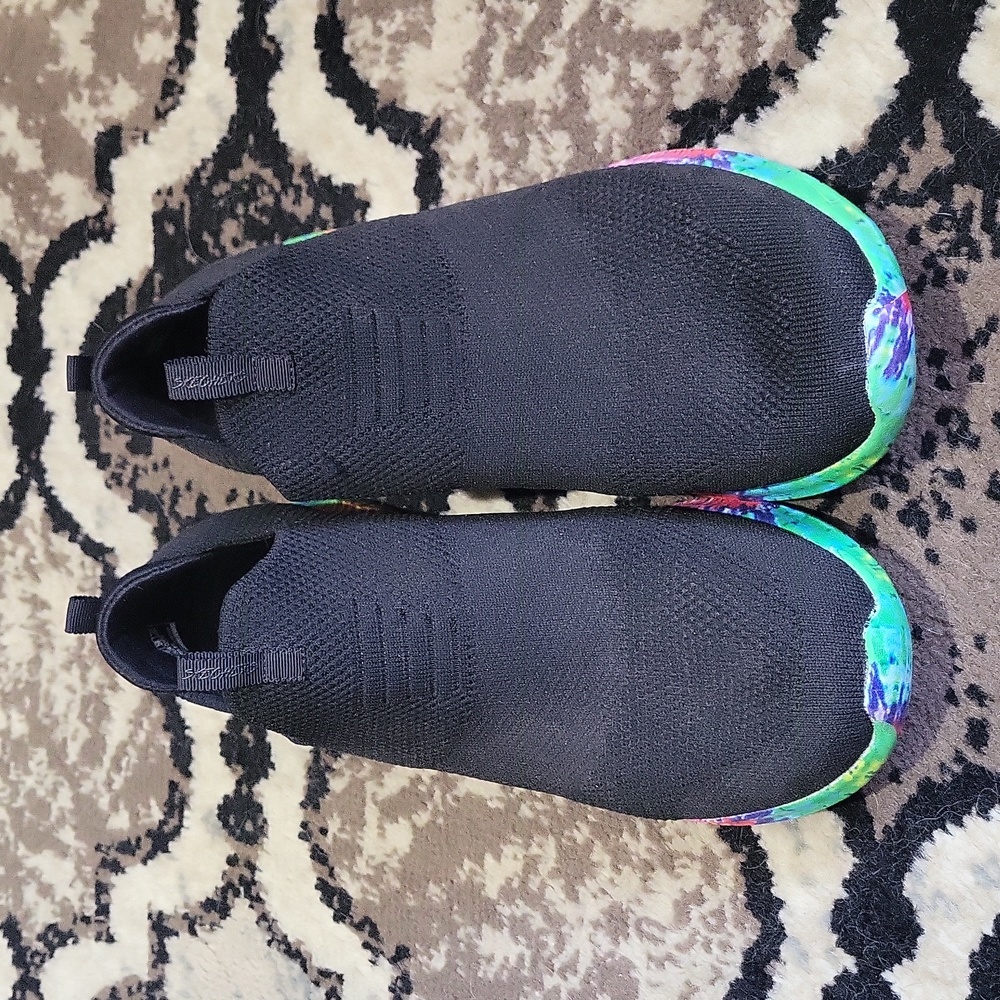 Skechers Slip On Sneakers with Tie Dye Soles